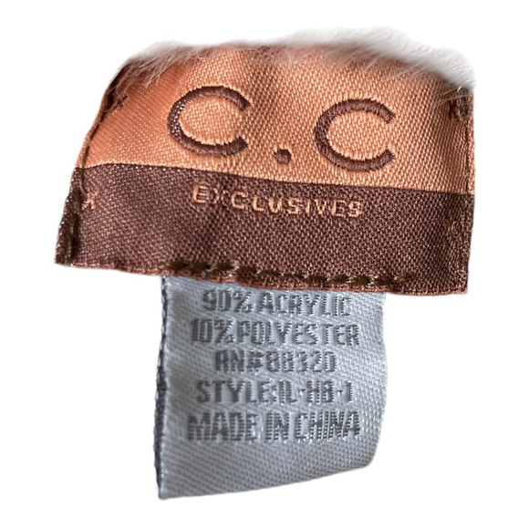 C.C Faux Fur Embellished Ear Warmer Headband - Picture 3 of 5